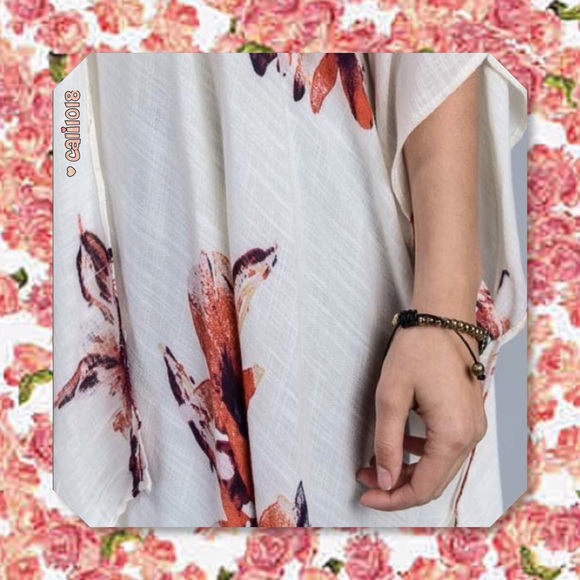 🆕 Kimono Cardigan Coverup Asymmetrical Tunic - Picture 5 of 5