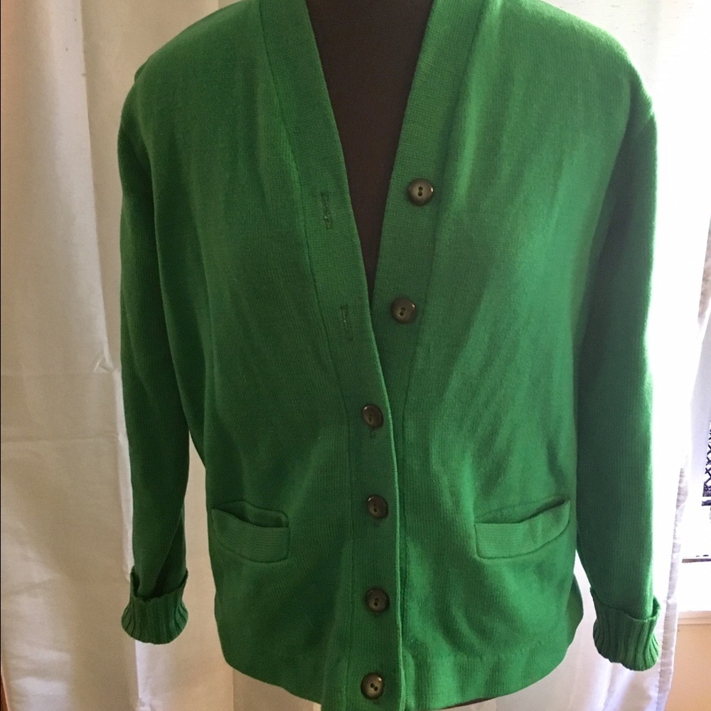 Vintage Kelly Green Sweater