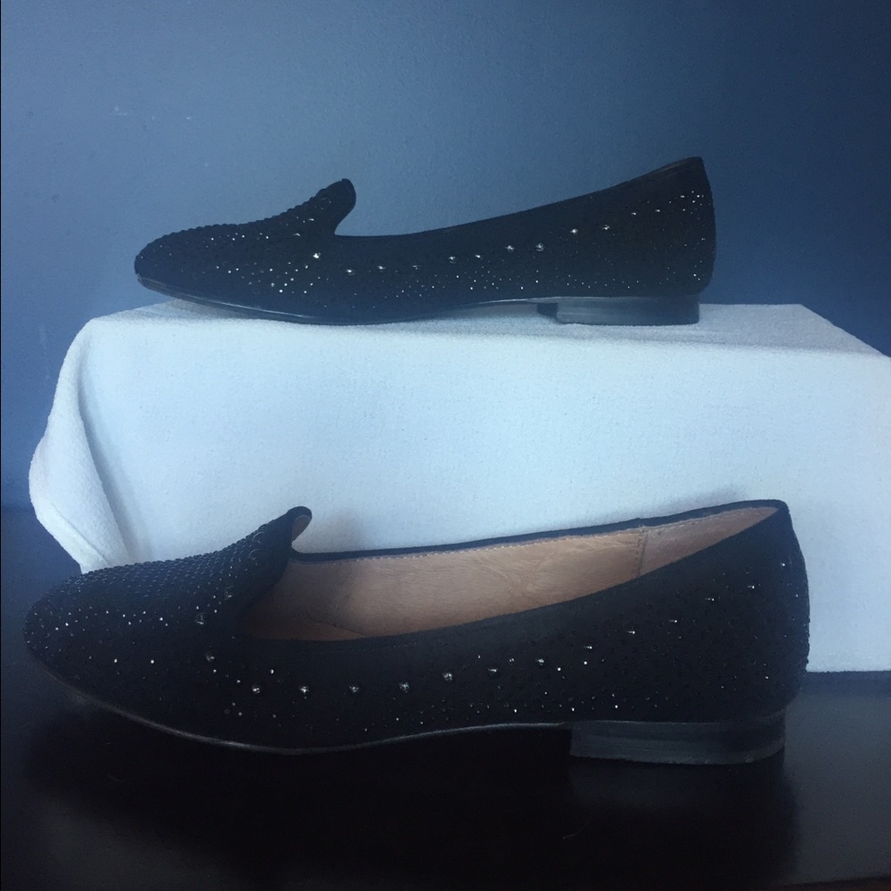 Aldo black beaded flats