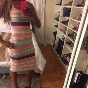 Armani Exchange Striped Dress