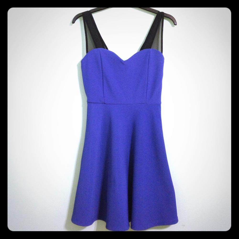 Mesh strap A line dress