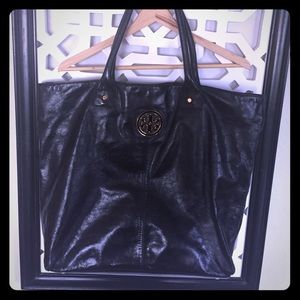 Leather tote