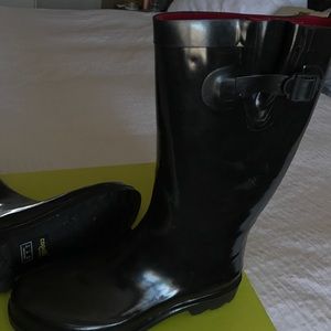 Capelli Shiny Buckle Rain Boots