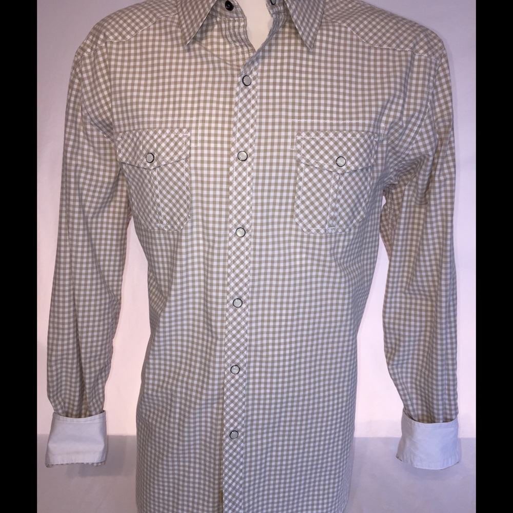 Men's Pearl Snap Casual Shirt by Trevero