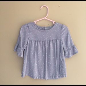 Crazy 8 // 12-18 month gray blouse