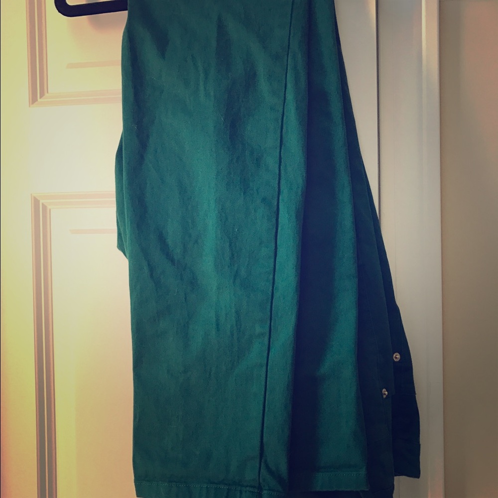 H&M dark green jeans