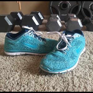 Teal Nike Free 5.0