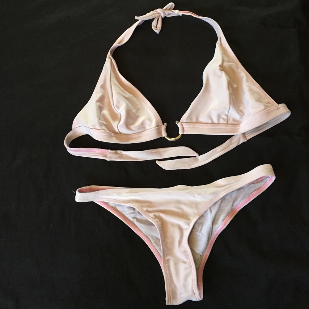 Pale Pink Horseshoe Bikini