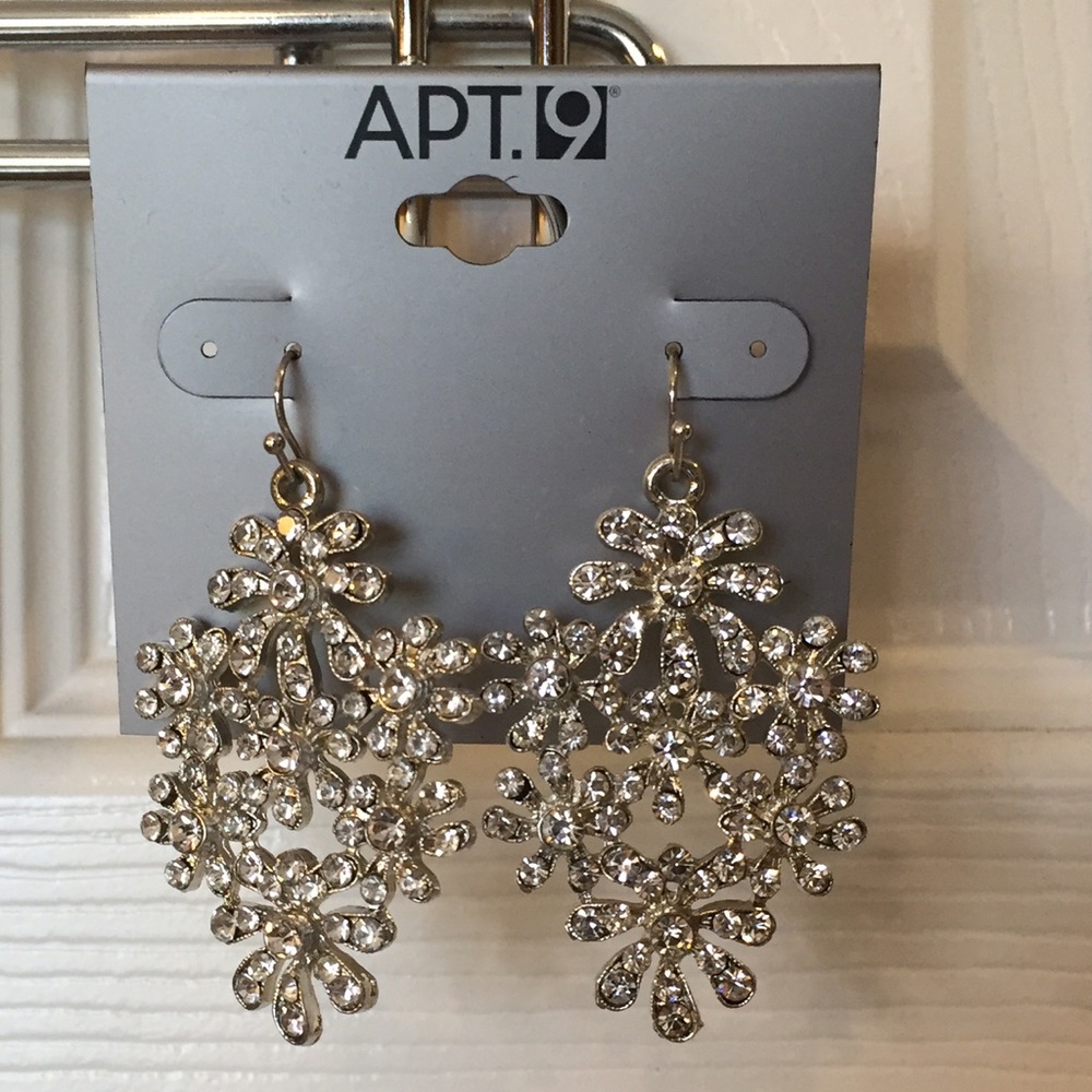 Silver dangle earrings