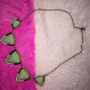 turquoise multiple triangle necklace