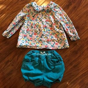 Baby Boden 18-24 month shorts matching top outfit
