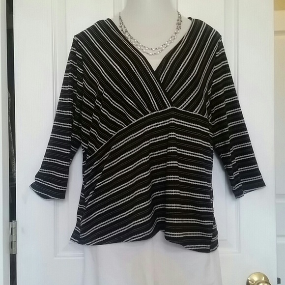 Dana Buchman 3/4 Sleeve Blouse - Picture 1 of 1