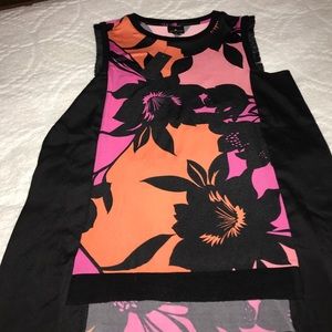 Silk sleeveless top