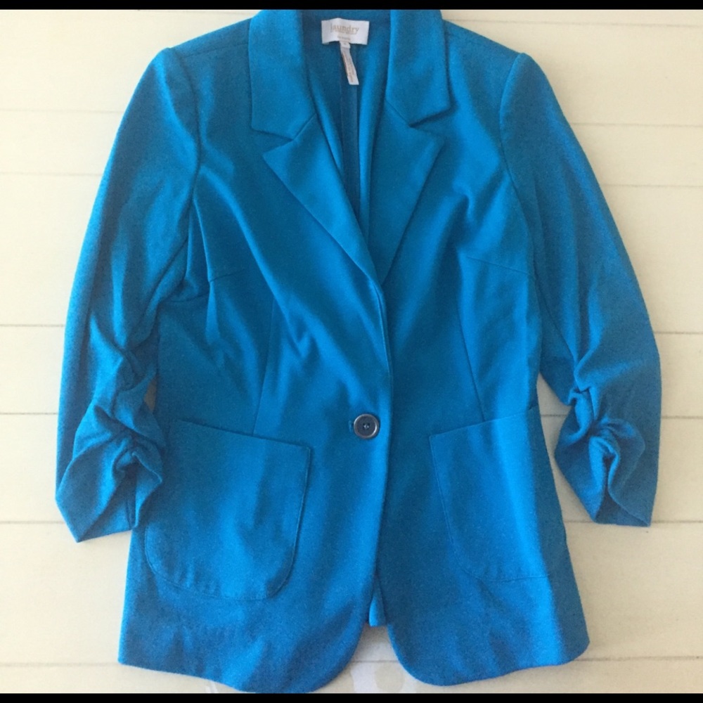 Light blue laundry by shelli segal blazer size 6
