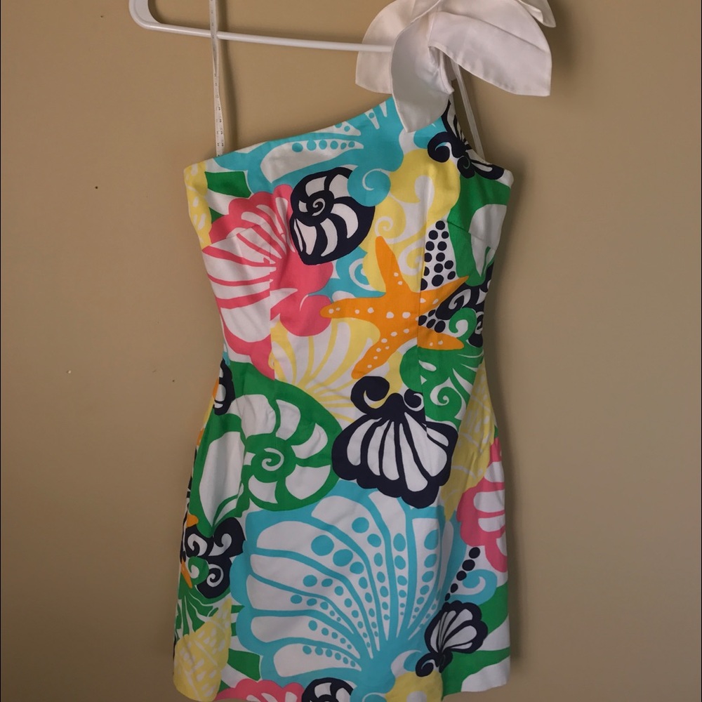 LILLY PULITZER ONE SHOULDER DRESS