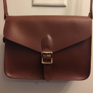 Brown Angela and Roi Vegan Cross-body Palette Bag