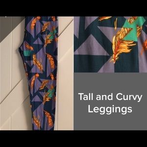 Feather leggings