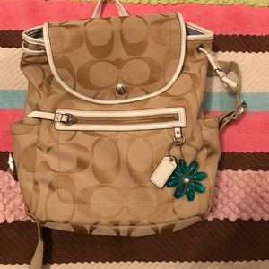 Coach backpack purse