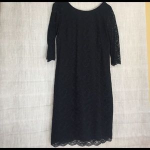 Black lace Banana Republic dress