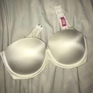 36B strapless Love Pink White Push-Up Bra