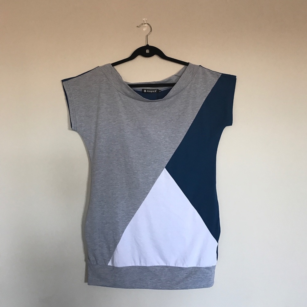 NWT! Allegra K Colorblock Tunic Woth Pockets!