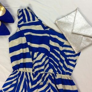 One-Shoulder Royal Blue Dress
