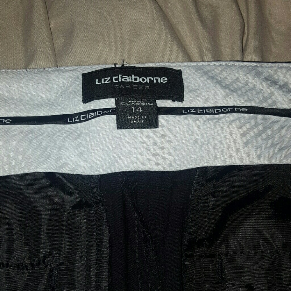 Black Career Pants