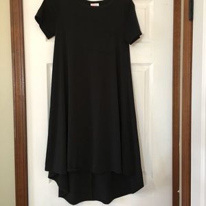 Unicorn- Solid Black XXS LulaRoe Carly Dress