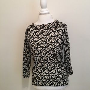 Jcrew tippi sweater black and bows!