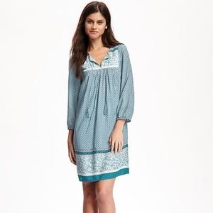 Old Navy printed tassel boho shift dress