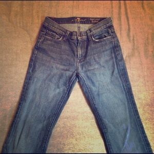7 for all mankind high waist bootcut jeans