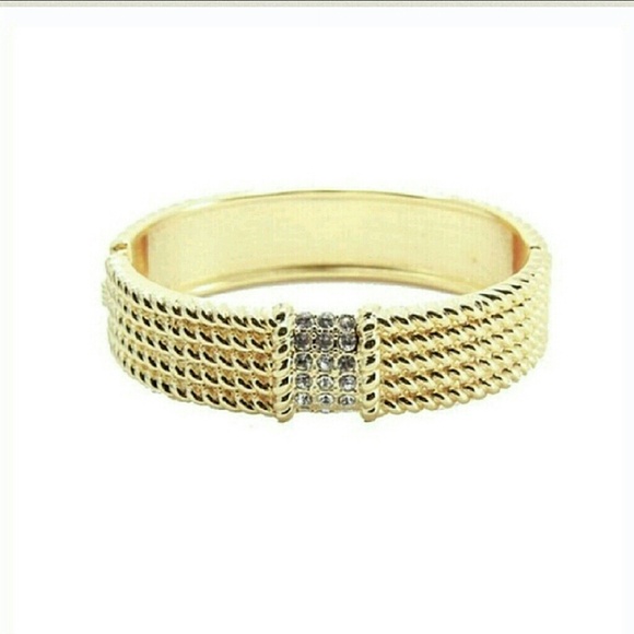 T&J Designs Jewelry - Jewelry | Textured 18K White Gold Bangle Bracelet