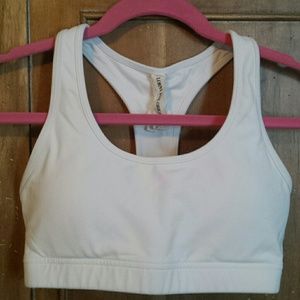 Lorna Jane white sports bra,  sz s