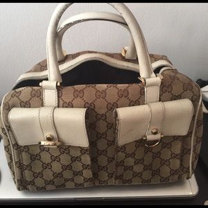 Gucci classic print doctors bag