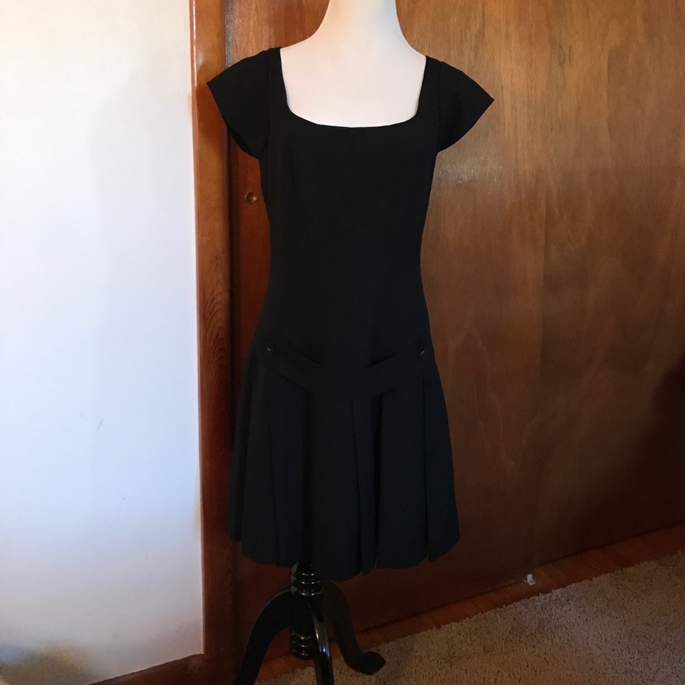 Black above the knee dress