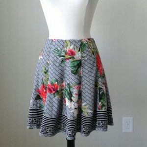 Flirty flair floral skirt