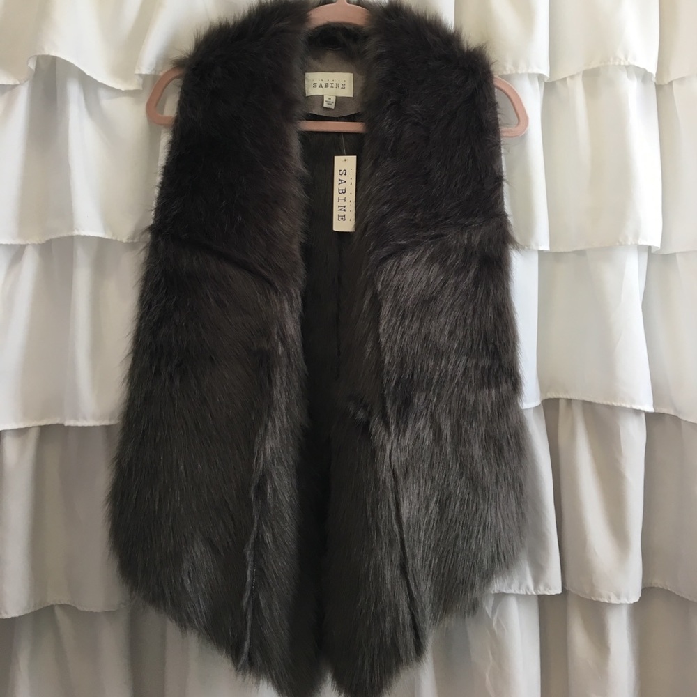 Faux fur vest