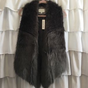 Faux fur vest