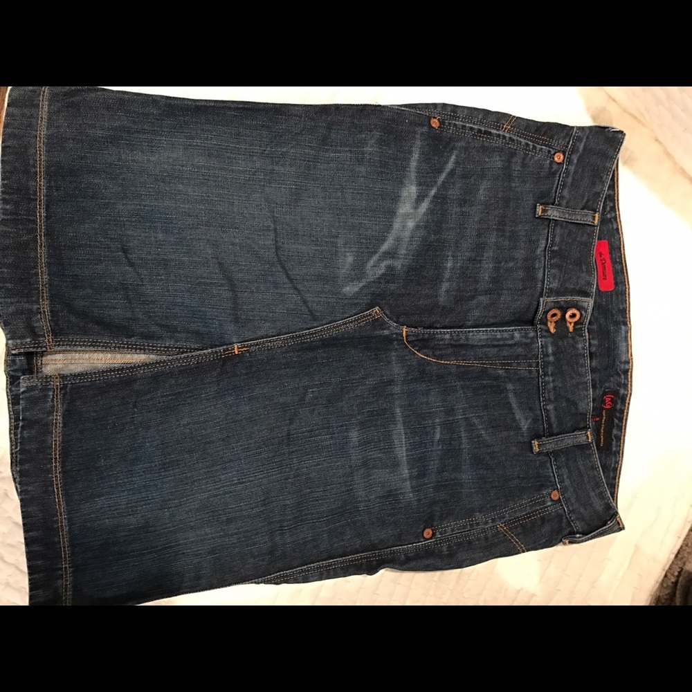 AG Adriano Goldschmied denim pencil skirt (29)