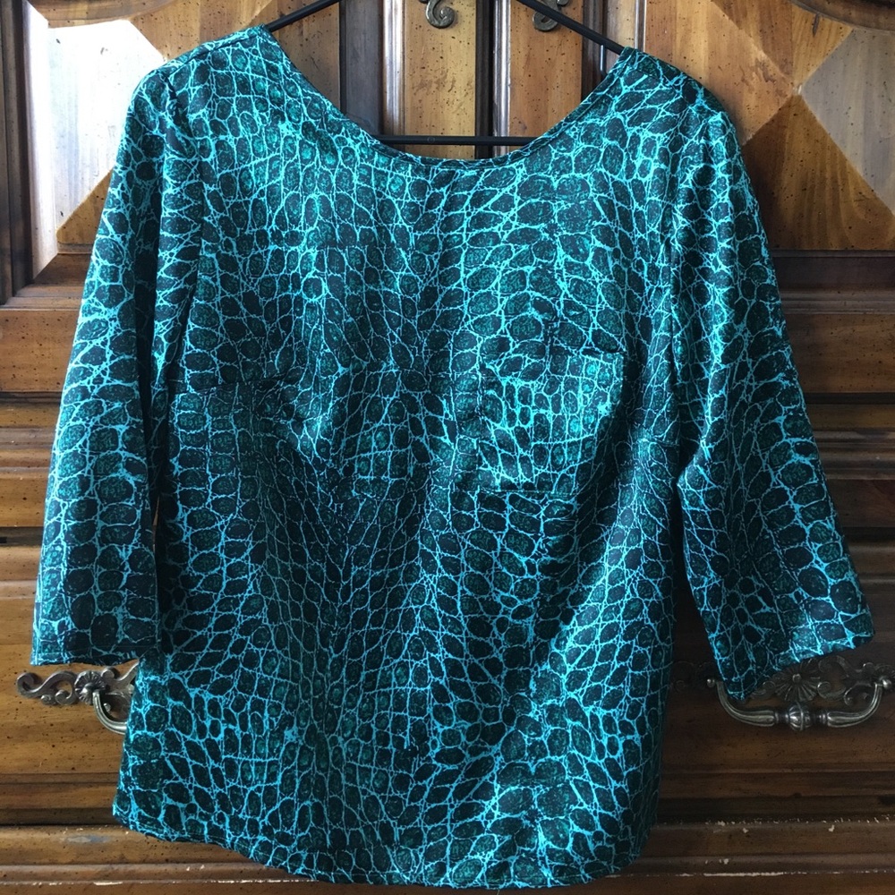 Beautiful turquoise blouse