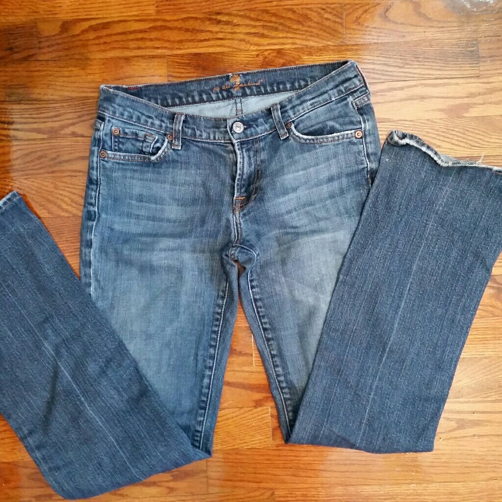 Boot cut low rise 7 for all man kind jeans