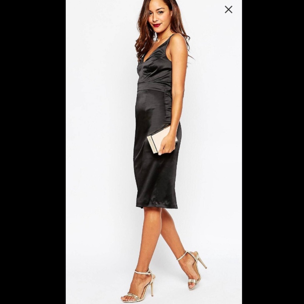 ASOS Black Satin Dress