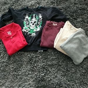 Lot of 5 boys shirts size 8-10.