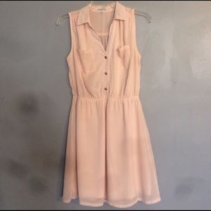 Pale Pink Mesh Dress