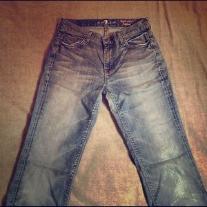 7 for all mankind high waist bootcut jeans