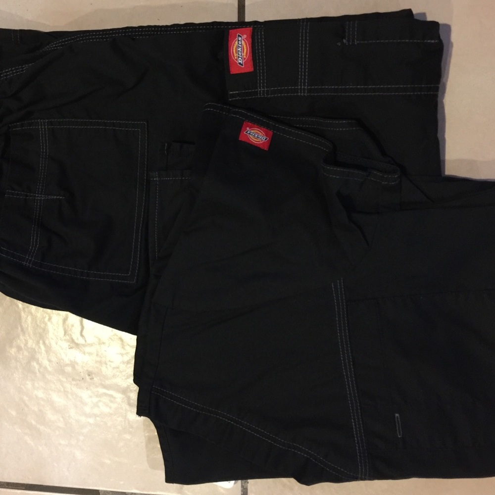 Dickies Black Scrub Set