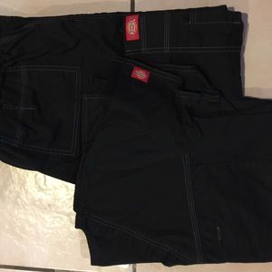 Dickies Black Scrub Set