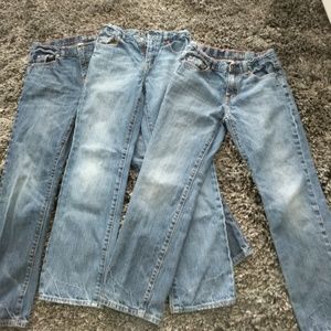 3 pairs of Crewcuts boys jeans