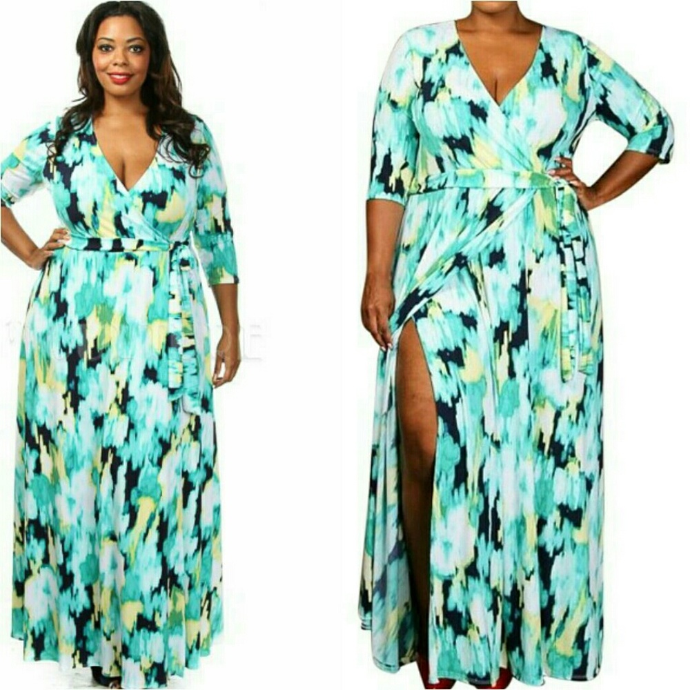 ➕ Splash Maxi Dress (1 LEFT)