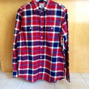 Old Navy Men's Regular Fit Flannel Plaid Shirt